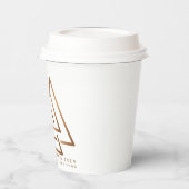 Gebaut für Kaffee. Entwickelt für Hustle. Pappbech Pappbecher (Links)