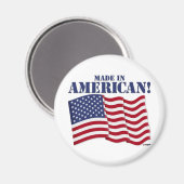 GEBAUT IN AMERIKA! MAGNET (Vorderseite/Rückseite)