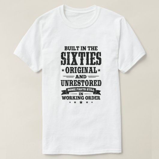 Gebaut in den 60er Jahren originell und unrestauri T-Shirt (Design vorne)