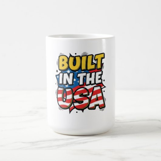 Gebaut in den USA Kaffeetasse (Mittel)