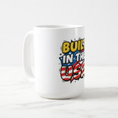 Gebaut in den USA Kaffeetasse (Vorderseite Links)