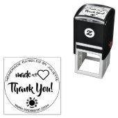 Gebaut mit Liebe Herzkerzen Verpackung Vielen Dank Permastempel (Beispiel)