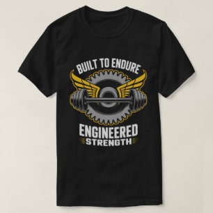 Gebaut, um auszuhalten – Winged Wheel Fitness-T-Sh T-Shirt