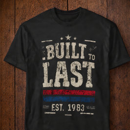 Gebaut, um Vintage 1983 abgenutzte Typografie zu ü T-Shirt