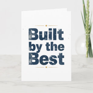 Gebaut von der besten Typografie Karte