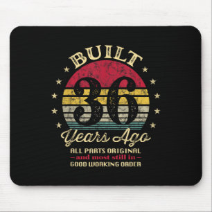 Gebaut vor 36 Jahren 36. Geburtstag Alle Teile Ori Mousepad