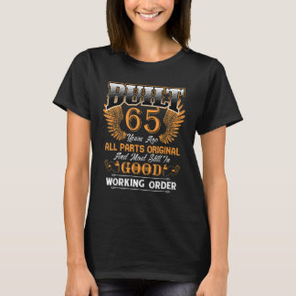 Gebaut vor 65 Jahren Geburtstag Crew 65. Geburtsta T-Shirt