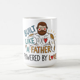 Gebaut wie ein Vater, angetrieben von Liebe Vatert Kaffeetasse