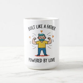 Gebaut wie ein Vater, angetrieben von Liebe Vatert Kaffeetasse