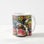 Gebaut zum Springen - Fräulein Frosch Kaffeetasse (VorderseiteRechts)
