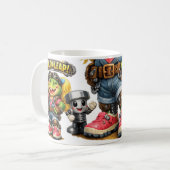 Gebaut zum Springen - Fräulein Frosch Kaffeetasse (Vorderseite Links)