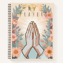 Gebe Journal / Florale Hände im Gebet Christlich