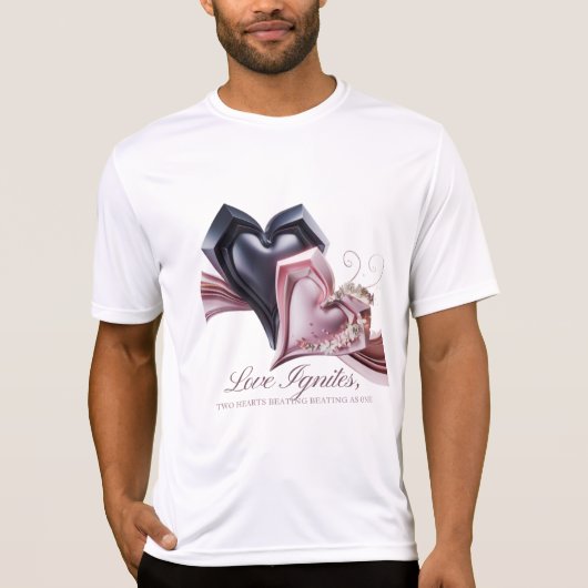 Gebeitertes Herz Männer T - Shirt (Vorderseite)