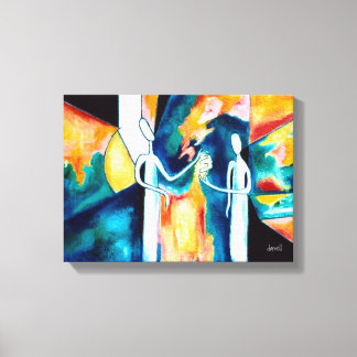 Geben 2 (Texturiert) Leinwanddruck