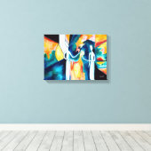 Geben 2 (Texturiert) Leinwanddruck (Insitu (Holzboden))