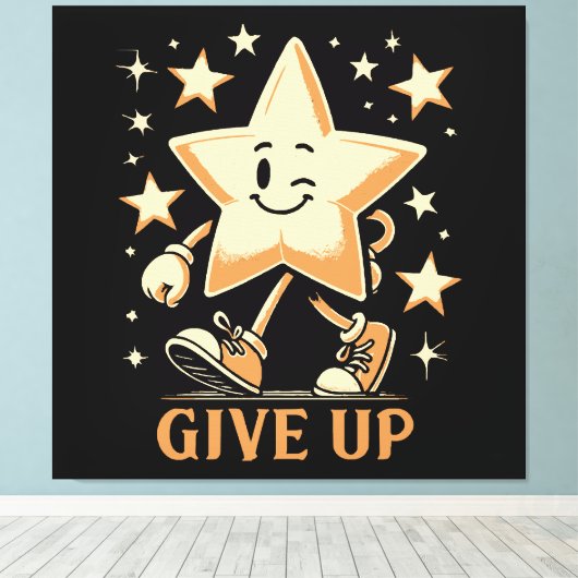 geben leinwanddruck (Insitu (Holzboden))