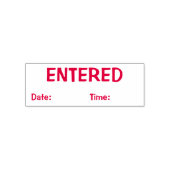 GEBEN MIT DATUM Red Ink Self-Inking Briefmarke Permastempel (Design)