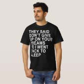 geben nicht auf T-Shirt (Vorne ganz)