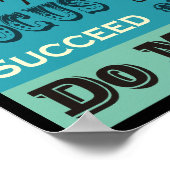 Geben Sie 110% Inspiration Motivierend Poster (Ecke)