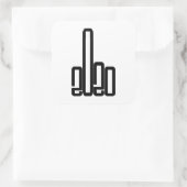 Geben Sie 2020 die Finger 2020-Sind zum Kotzen Quadratischer Aufkleber (Tasche)