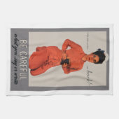 Geben Sie acht, was Sie sagen und schreiben Geschirrtuch (Horizontal)