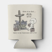 Geben Sie alles Gott Dosenkühler (Rückseite)