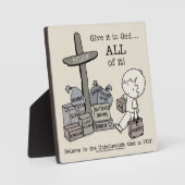 Geben Sie alles Gott Fotoplatte (Vorderseite)