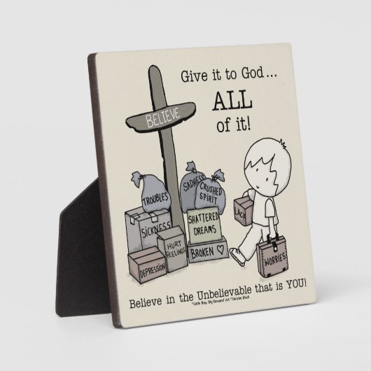 Geben Sie alles Gott Fotoplatte (Vorderseite)