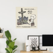Geben Sie alles Gott Poster (Heimbüro)