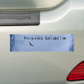 Geben Sie als Vogel… frei, der ist, was ich bin Autoaufkleber (Auf Auto)