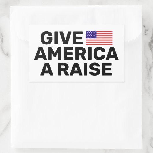 Geben Sie Amerika eine Aufkleber für den Raise™ (Tasche)