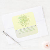 Geben Sie an, ob diese Blume zu verschwinden begin Quadratischer Aufkleber (Umschlag)