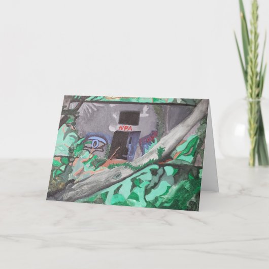 "Geben Sie an, wenn Sie CrAzY Enough" AcrylGeburts Karte (Vorderseite)