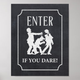 Geben Sie an, wenn Sie es wagen, Halloween-Party-C Poster