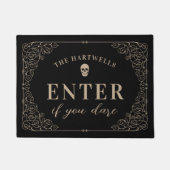 Geben Sie an, wenn Sie es wagen | Personalisiert H Fußmatte (Vorderseite)