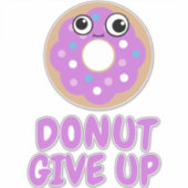 Geben Sie auf Aufkleber (Vorderseite)