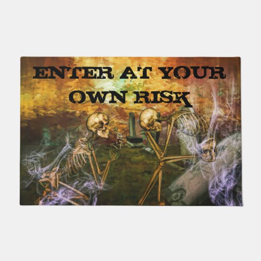 Geben Sie auf eigene Gefahr ein Fußmatte (Vorderseite)