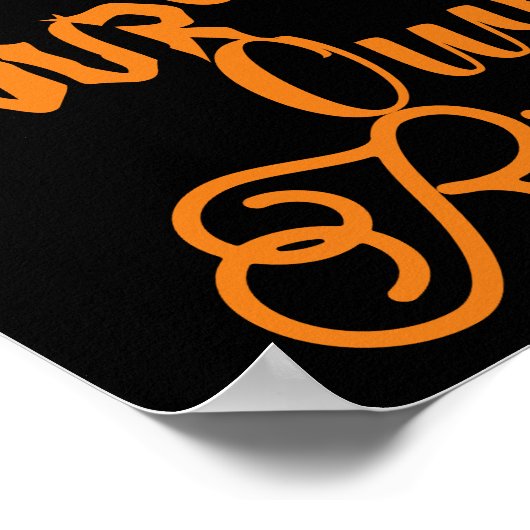 Geben Sie auf eigenes Risiko Spooky Halloween will Poster (Ecke)