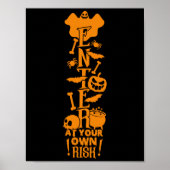 Geben Sie auf Ihr eigenes Risiko Script II Hallowe Poster (Vorne)