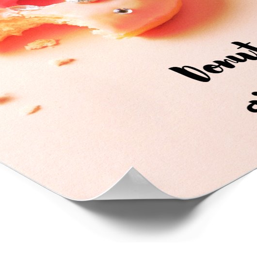 Geben Sie auf Poster (Ecke)