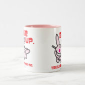 Geben Sie auf Zweifarbige Tasse (Mittel)