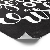 Geben Sie bei Ihrem eigenen Risiko Script-Chalkboa Poster (Ecke)