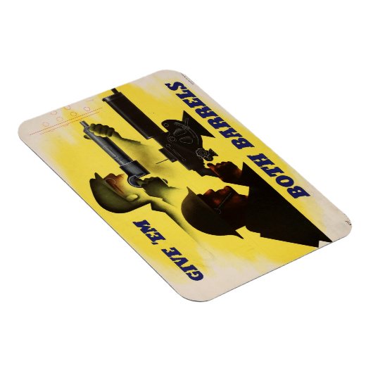 Geben Sie beiden Fässern WW2 Militär & Fabrik Arbe Magnet (Rechte Seite)