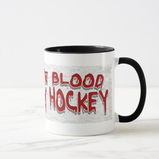 Geben Sie Blood Play Hockey Black Tasse (Rechts)