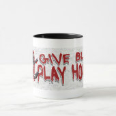 Geben Sie Blood Play Hockey Black Tasse (Zentrum)