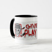 Geben Sie Blood Play Hockey Black Tasse (Vorderseite Links)
