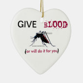 Geben Sie Blut-Moskito-Weihnachtsverzierung Keramikornament (Rechts)
