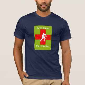 Geben Sie Blut, Spiel-Hockey T-Shirt