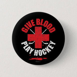 Geben Sie Blut-Spiel-Hockey v1 Button