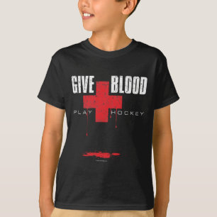 Geben Sie Blut-Spiel-Hockey v2 T-Shirt
